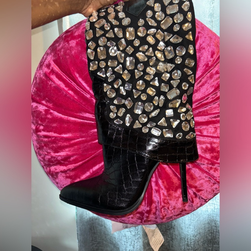 Azalea Wang Embellished cowgirl boots